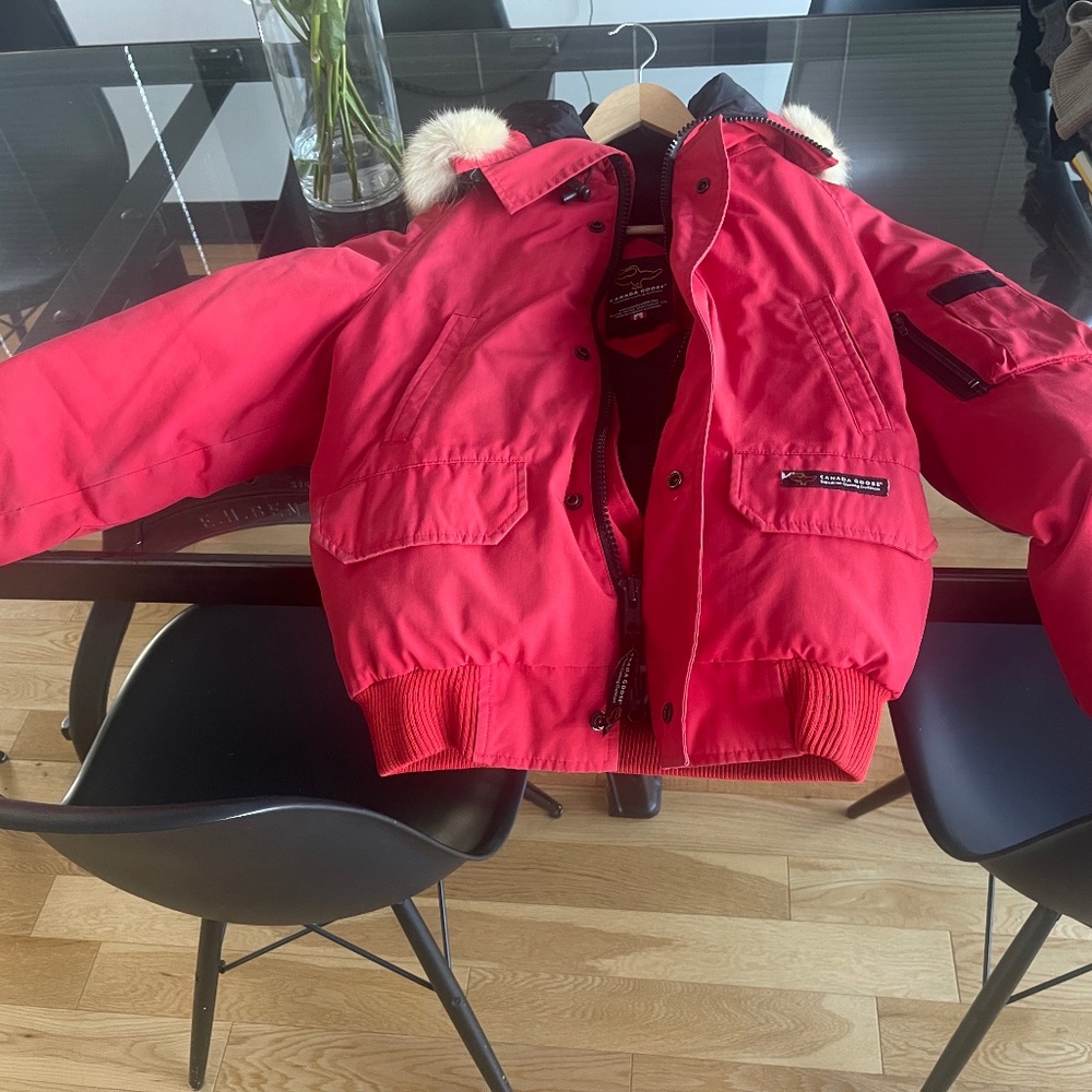 Canada goose red chilliwack bomber jacket